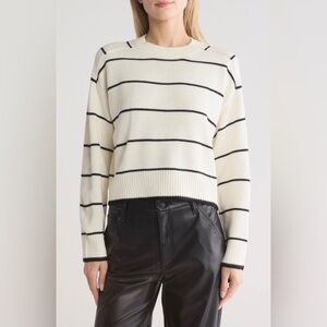 #1003 Industry Republic Clothing Saddle Stripe Crewneck Sweater Large